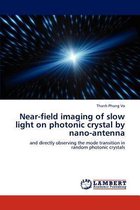Near-field imaging of slow light on photonic crystal by nano-antenna
