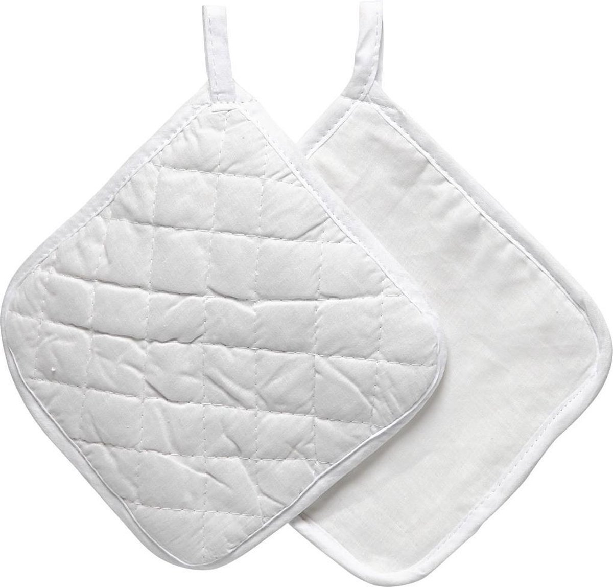 Creotime Pannenlappen Wit 20x20 Cm 2 Paar