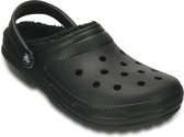 Crocs - Classic Lined Clog - Unisex Sandaal - 43 - 44 - Zwart