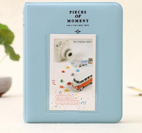 Mini fotoalbum – Instax – Polaroid – 64 foto's – Babyblauw bol.com