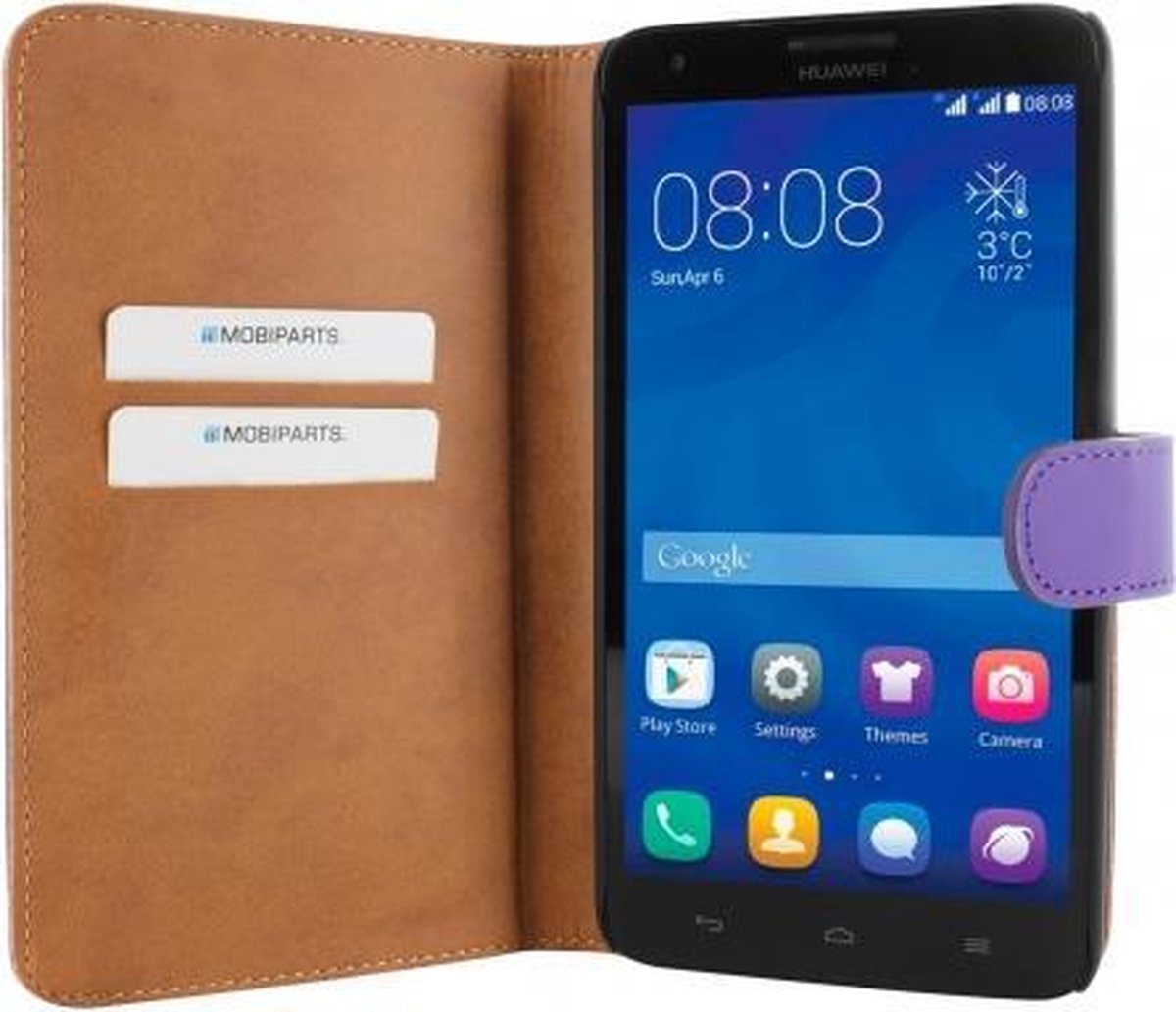 Mobiparts Premium Wallet Case Huawei Ascend G750 Purple | bol.com