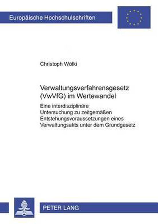 Verwaltungsverfahrensgesetz (Vwvfg) Im Wertewandel - cover