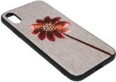 Geborduurd bloemen hoesje Geschikt voor iPhone XS Max