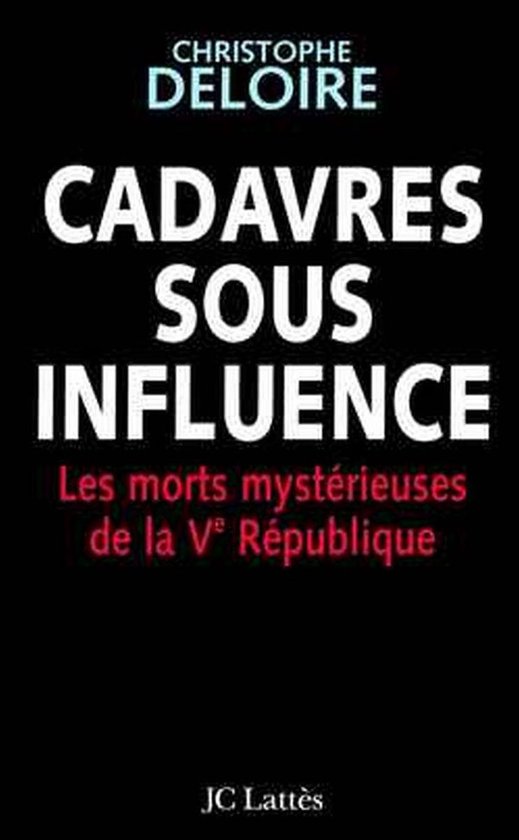 Cadavres sous influence - cover