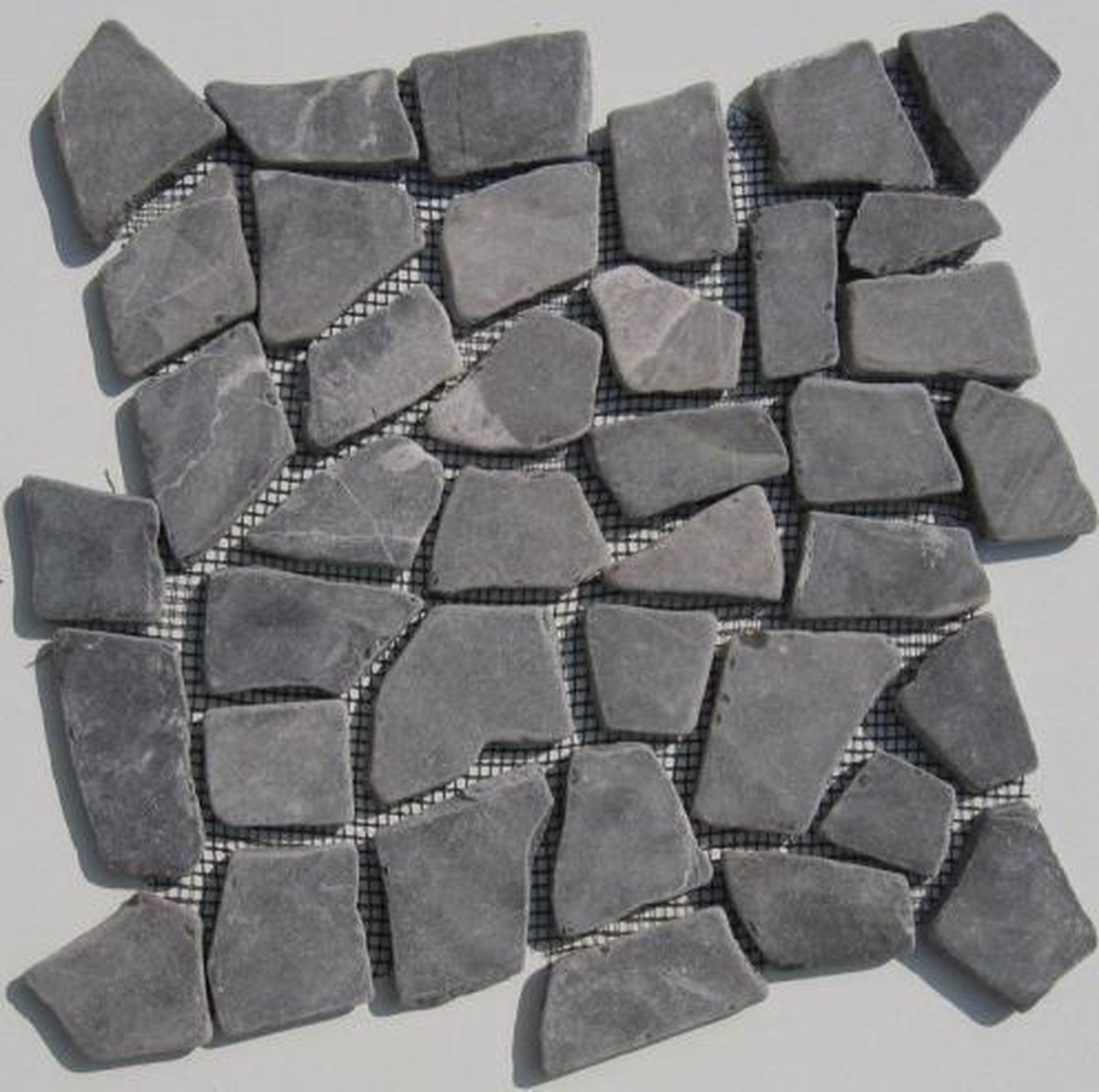 Aankondiging Rally priester Mozaiek tegels Riverstones Grey Marmer op matjes van 30x30cm | prijs per  1m2 | bol.com