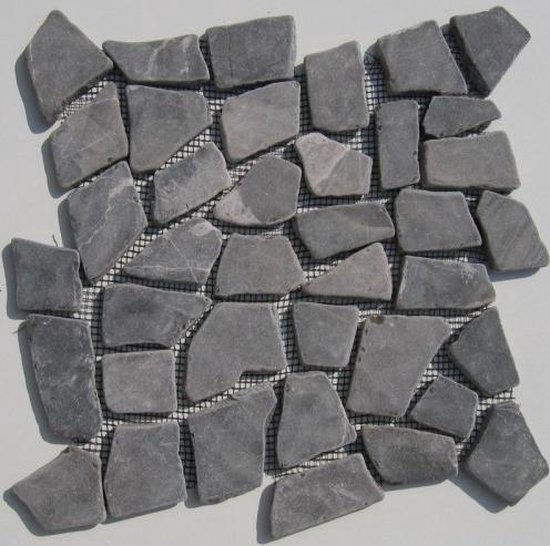 Mozaiek tegels Riverstones Grey Marmer op matjes van 30x30cm | prijs per  1m2 | bol.com