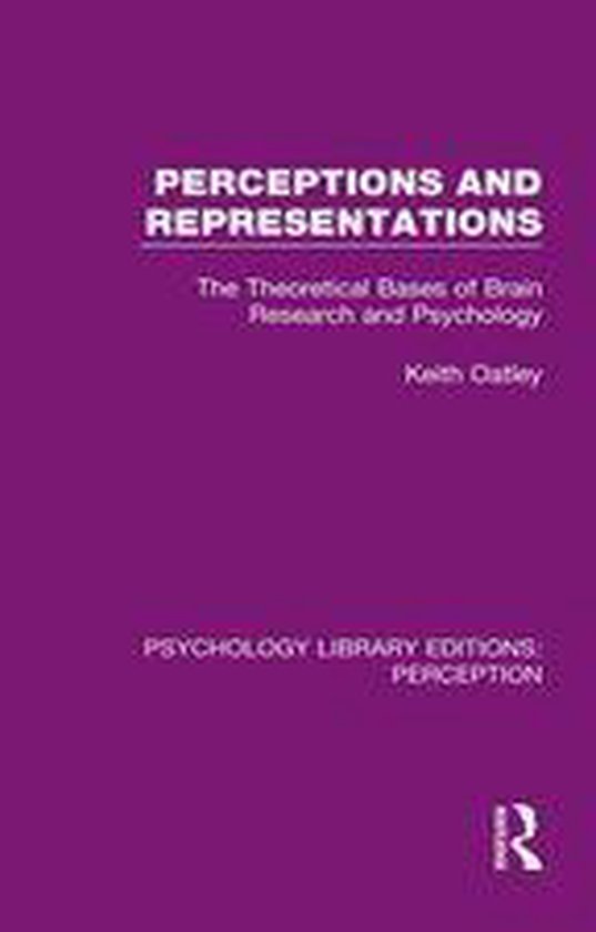 Psychology Library Editions: Perception - Perceptions and Re ... - cover