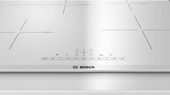 Bosch PIF672FB1E Ingebouwd van inductiekookplaat Roestvrijstaal, Wit kookplaat bol.com