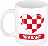 Hartje Brabant mok / beker 300 ml - Brabantse koffiebeker