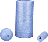 Bluefinity Bluefinity - foam roller 3-delige set - massagerol - massage bal - fitness- glad