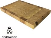 Scanwood medium snijplank / serveerplank bewerkt robinia 20x30x2.5cm