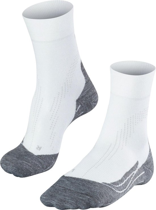 Chaussettes de sport stabilisatrices Falke - Taille 35-36 - Unisexe - blanc / gris