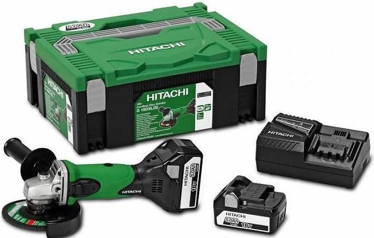 uitlijning grafiek middelen Hitachi G18DSL(S) accu haakseslijpmachine 18V body | bol.com