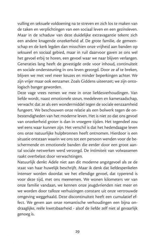 Tekstpagina met de titel 'vulling en seksuele voldoening na te streven en zich los te maken van de taken en verplichtingen van een sociaal leven en een gezinsleven.'