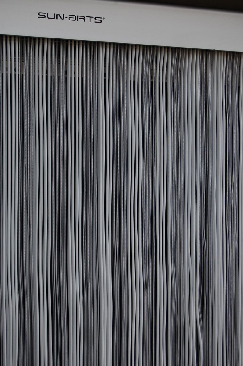 Sun-Arts deurgordijn palermo transparant wit 100 x 232 cm | bol.com