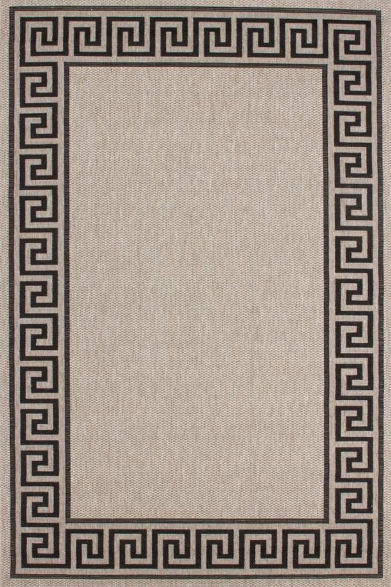 Lalee Finca- vloerkleed- karpet- sisal look- flat weave- laag polig- geweven- 200x290 cm zilver