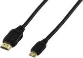 Valueline - 1.4 High Speed HDMI naar Mini HDMI kabel - 1 m - Zwart