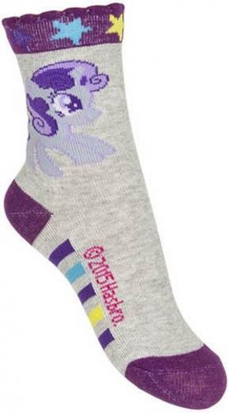 Kindersokken My Little Pony grijs 19/22 - Cartoon sokken voor meisjes