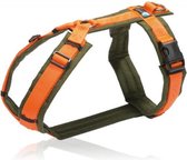 AnnyX hondentuig Fun olijf-oranje maat XL geschikt voor borstomvang 78-96 cm.