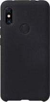 Shop4 - Xiaomi Mi Max 3 Hoesje - Zachte Back Case Mat Zwart