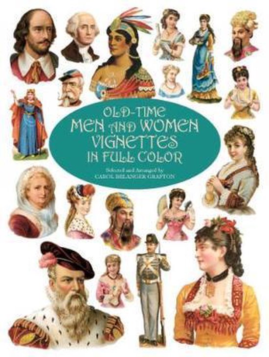 Old-time Men and Women Vignettes in Full Colour