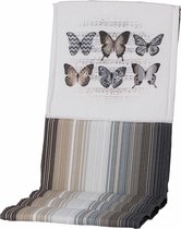 Madison Tuinstoelkussen fiber 123x50 cm Butterfly taupe