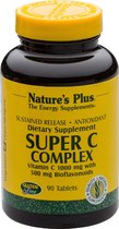 Super C Complex  Sustained Release, Vertraagde afgifte Vitamine C complex, 90 tabletten, Nature's Plus