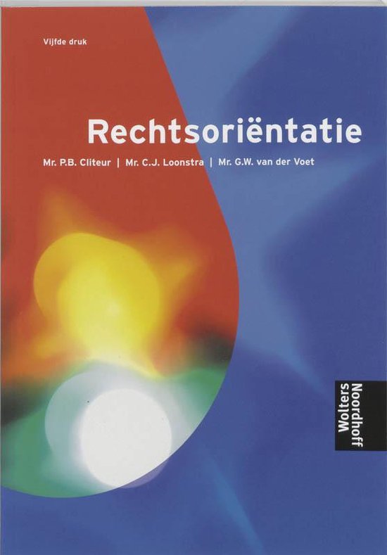 Rechtsorientatie - cover