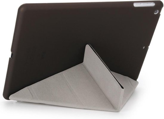 Glad anker ondersteuning Shop4 - iPad 9.7 (2018) Hoes - Origami Smart Book Case Zwart | bol.com