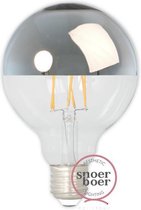Snoerboer kopspiegel LED filament Ø95mm - E27 - 4W - 200lm - extra warm wit