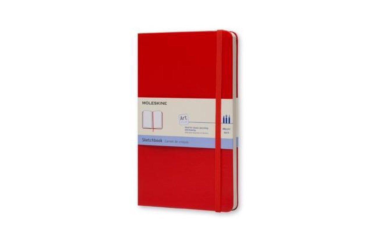 Moleskine Art Schetsboek - Large - Hardcover - Rood — afbeelding 2