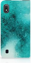 Bookcase Hoesje Samsung Galaxy A10 Painting Blue