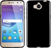 MP Case® zwart back cover voor Huawei Y5 / Y6 2017 Achterkant/backcover