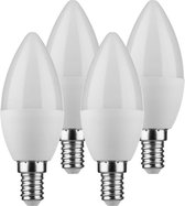 Müller-Licht 400256 LED-lamp Energielabel A+ (A++ - E) E14 Kaars 3 W = 25 W Warmwit (Ø x l) 37 mm x 100 mm 4 stuk(s)