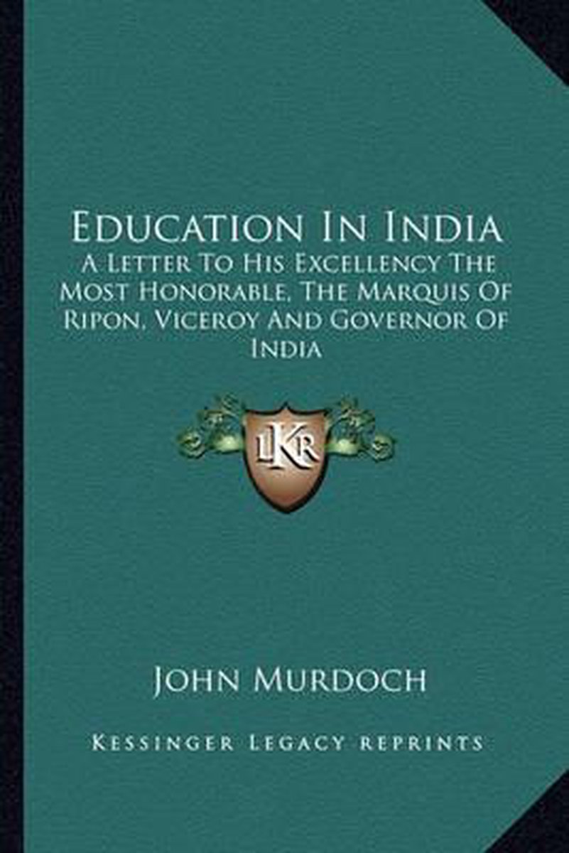 Education In India van John Murdoch