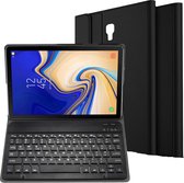 Hoes met Toetsenbord geschikt voor Samsung Galaxy Tab A 10.5 inch Book Case Cover Hoesje met Toetsenbord Zwart