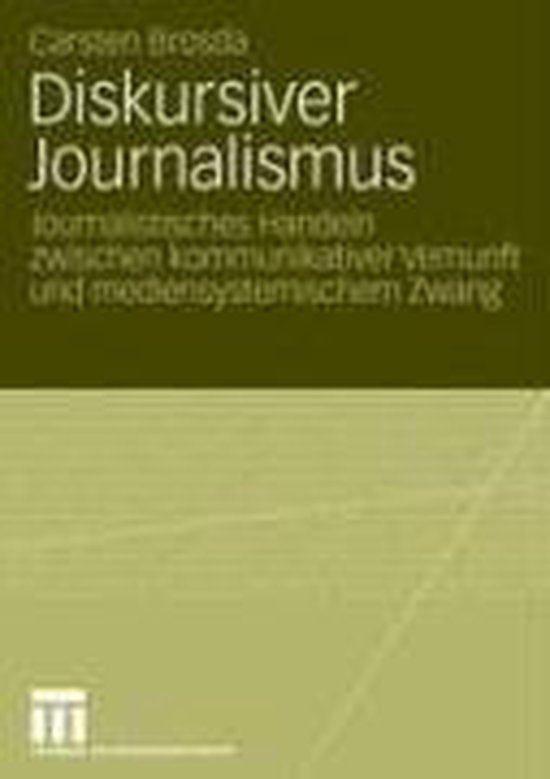 Diskursiver Journalismus - cover