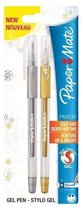 Gelschreiber PAPER MATE 300 Metallic 2er Blister Gold/Silber