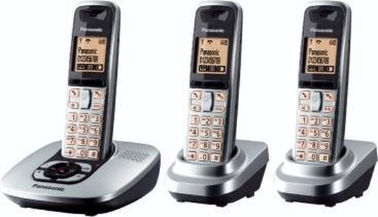 Panasonic DECT KX-TGU133EXB Trio Zwart - kopen bij