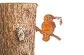 Décoration d'arbre Kingfisher (Kingfisher) - vis d'arbre - bâton d'arbre - décoration d'arbre - décoration de jardin - métal - oiseau - bijoux de jardin - acier corten