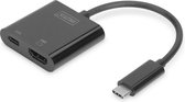 Digitus DA-70856 video kabel adapter 0,11 m USB C Zwart