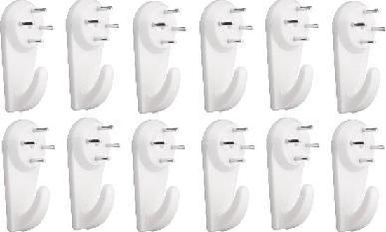 Non-Trace Foto Haken voor Harde Muren, 100 PcsPicture Hangende Kit Geen Nagels, AssortedPicture Hangende Haken, Traceless Foto Hangers voor Foto's Frame Foto's op Gipsplaat Gipsplaten Betonnen Muren