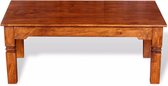 Salontafel 110x60x45 cm massief hout (incl. vloerviltjes)
