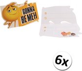 Uitnodigingen The Emoji Movie 6x 6 stuks