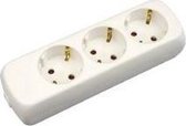 VB 41130 Tafelcontactdoos 3-Voudig + RA Zonder Snoer Wit