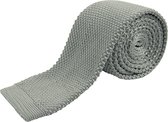 Gebreide Stropdas Grijs