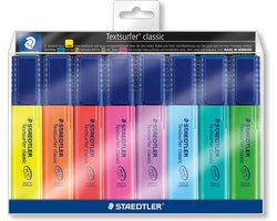 STAEDTLER Textsurfer classic tekstmarker - set 8 st