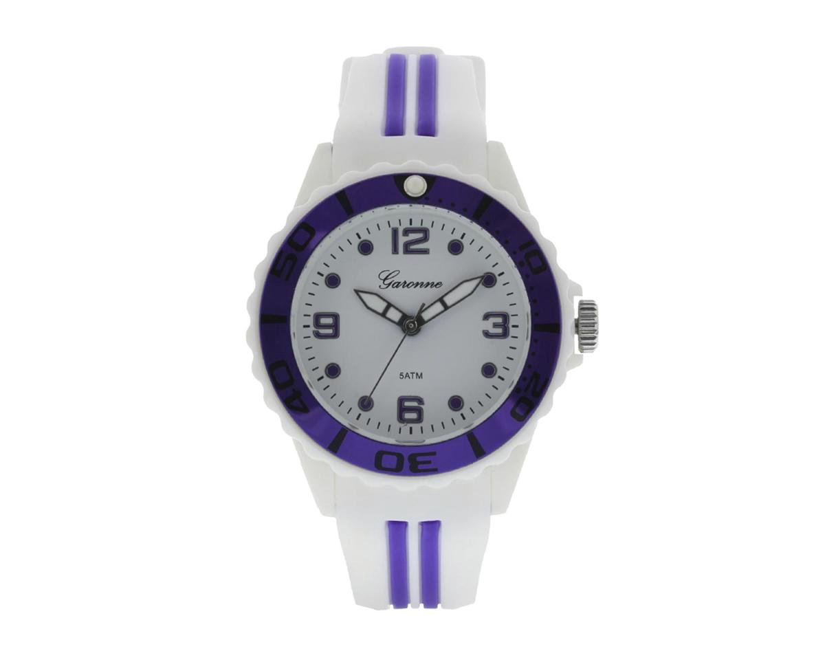 Garonne Kids horloge Wit/Paars KQ27Q445