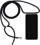 iPhone XR Telefoonhoesje met koord - Kettinghoesje - Anti Shock - Transparant TPU - Draagriem voor Schouder / Nek - Schouder tas - ZT Accessoires