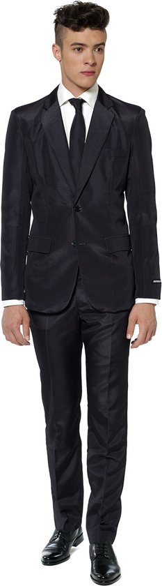 Suitmeister Black - Heren Pak - Casual Effen Gekleurd - Zwart - Maat M |  bol.com